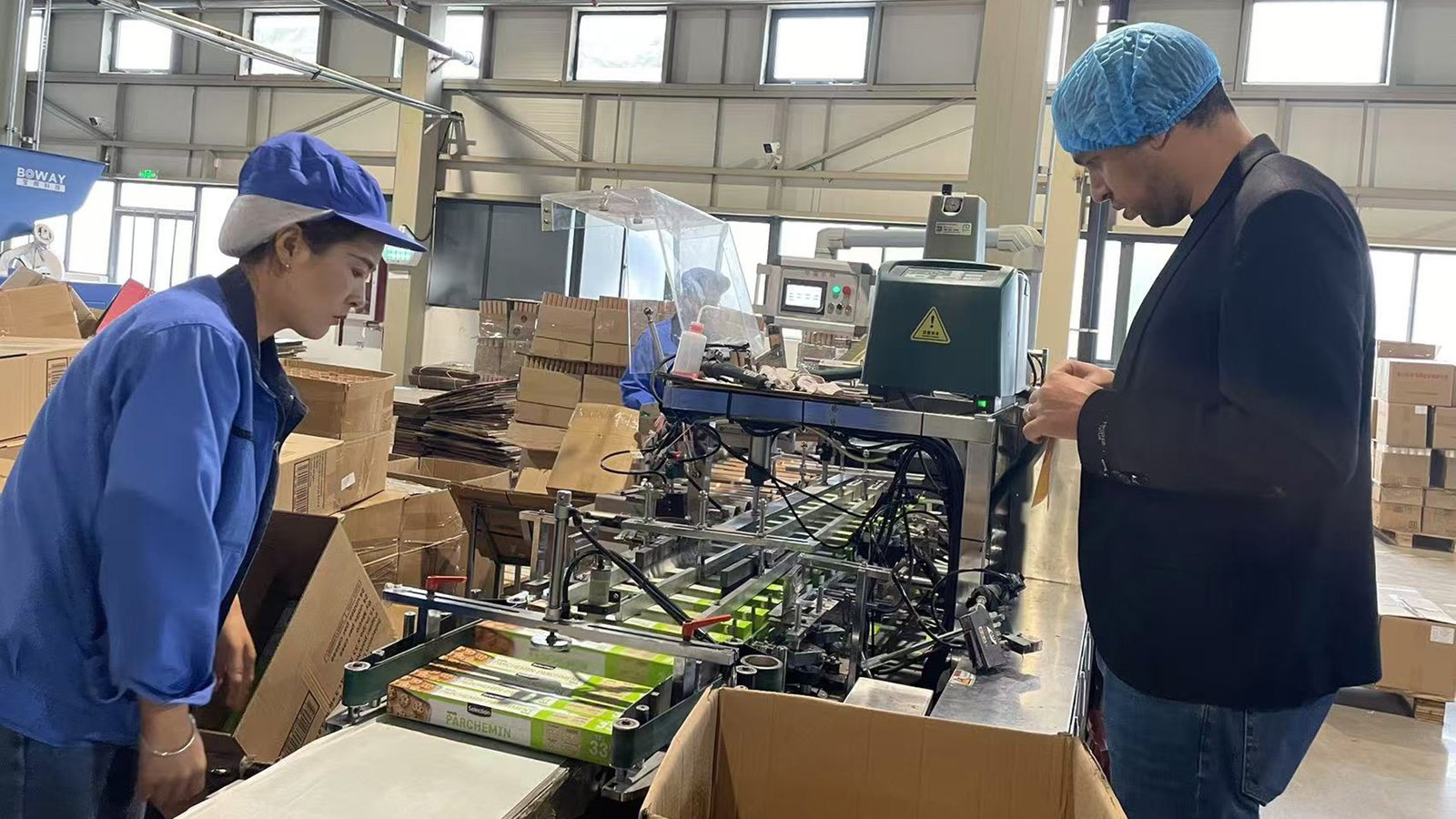 Foreign customers visit