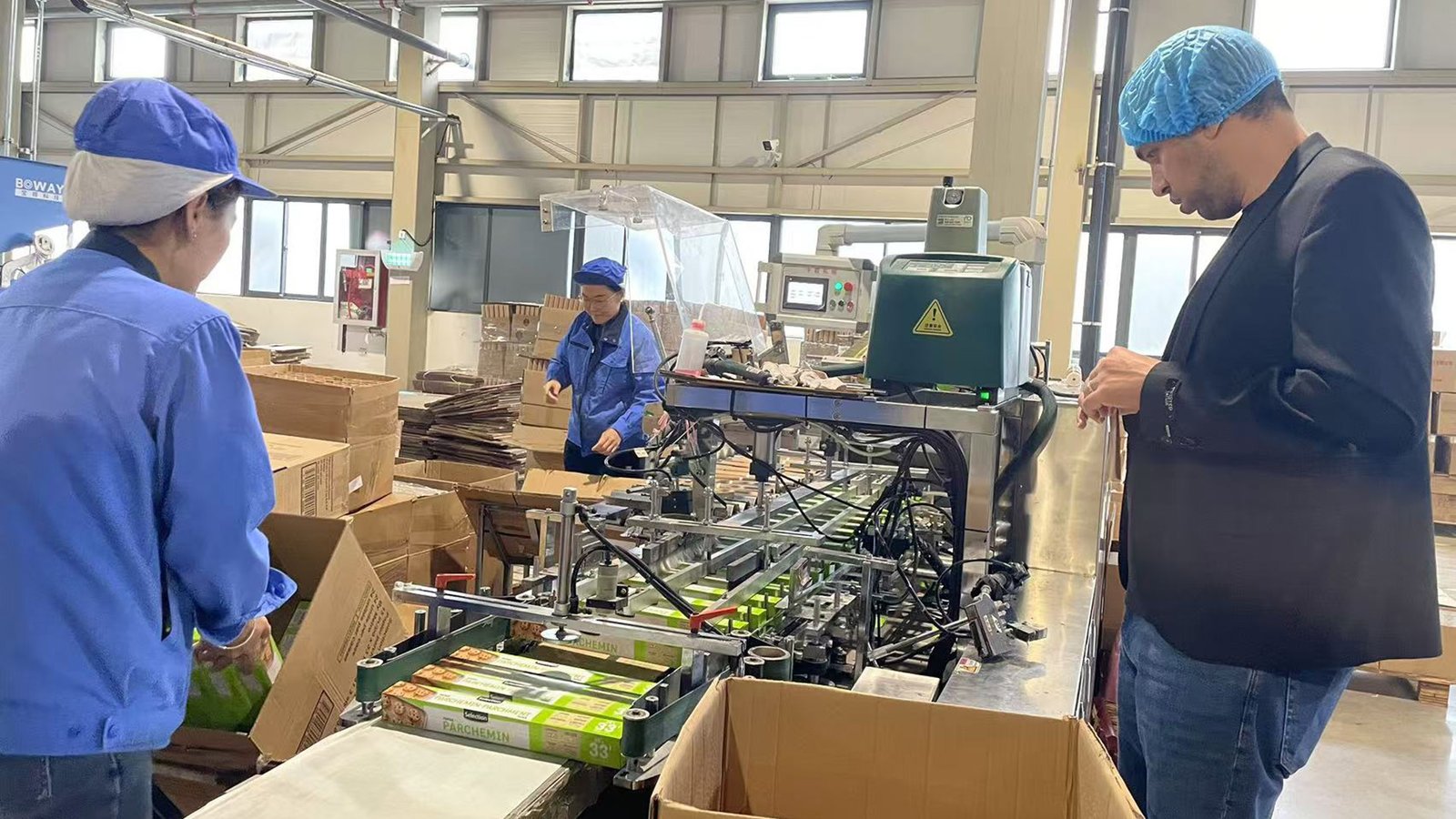 Foreign customers visit