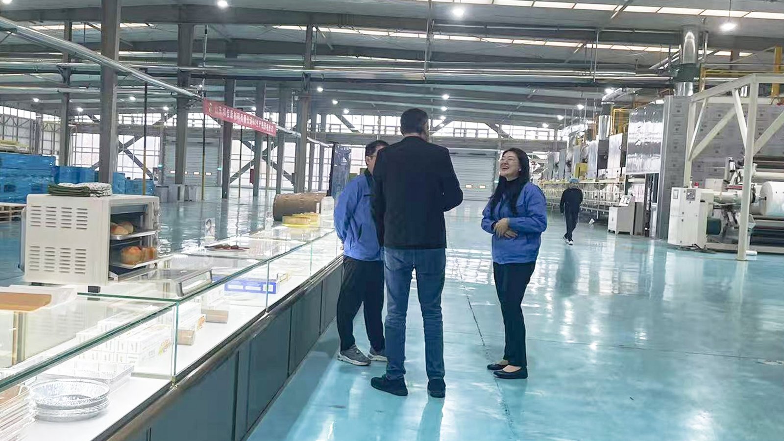 Foreign customers visit