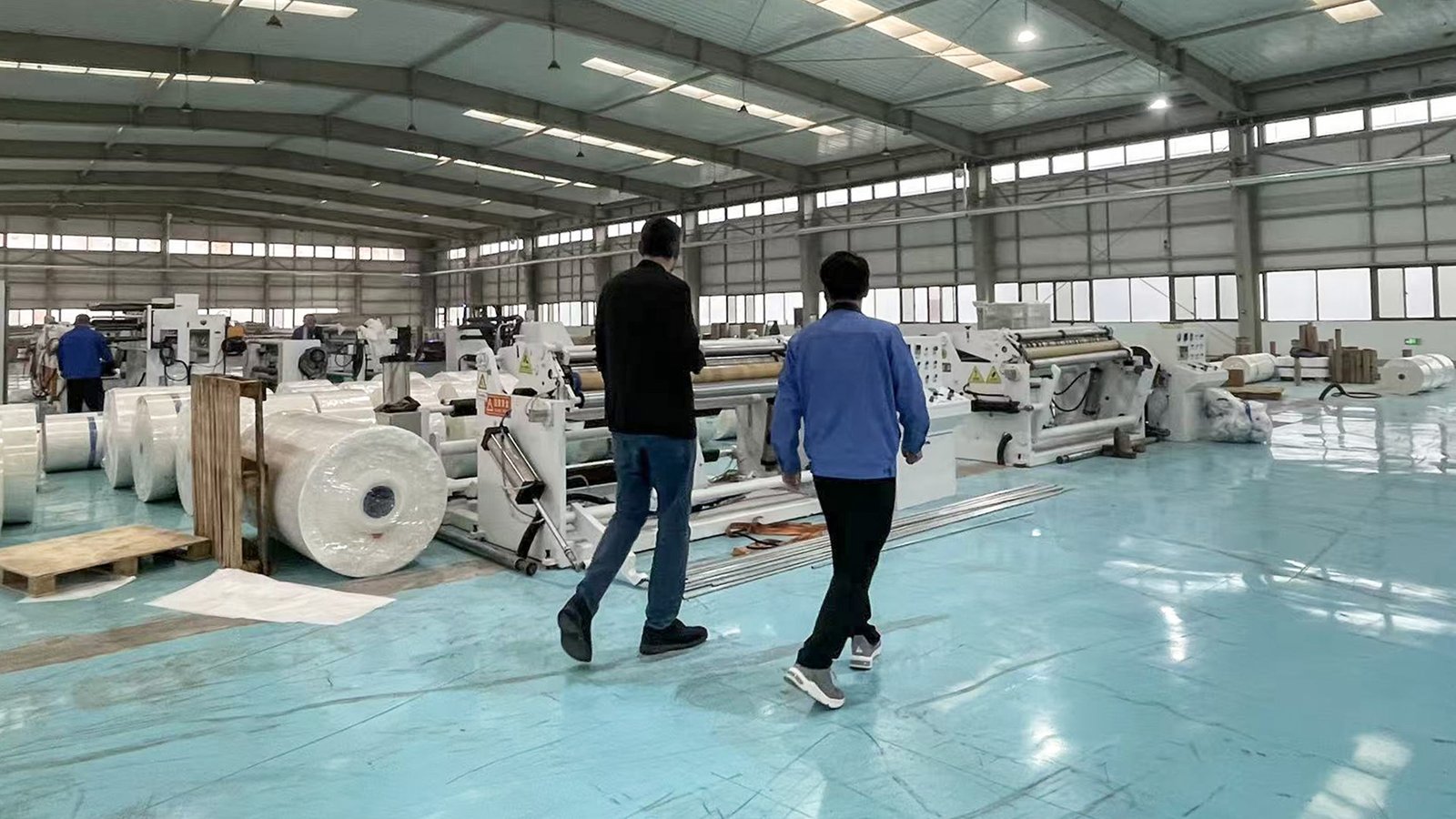 Foreign customers visit