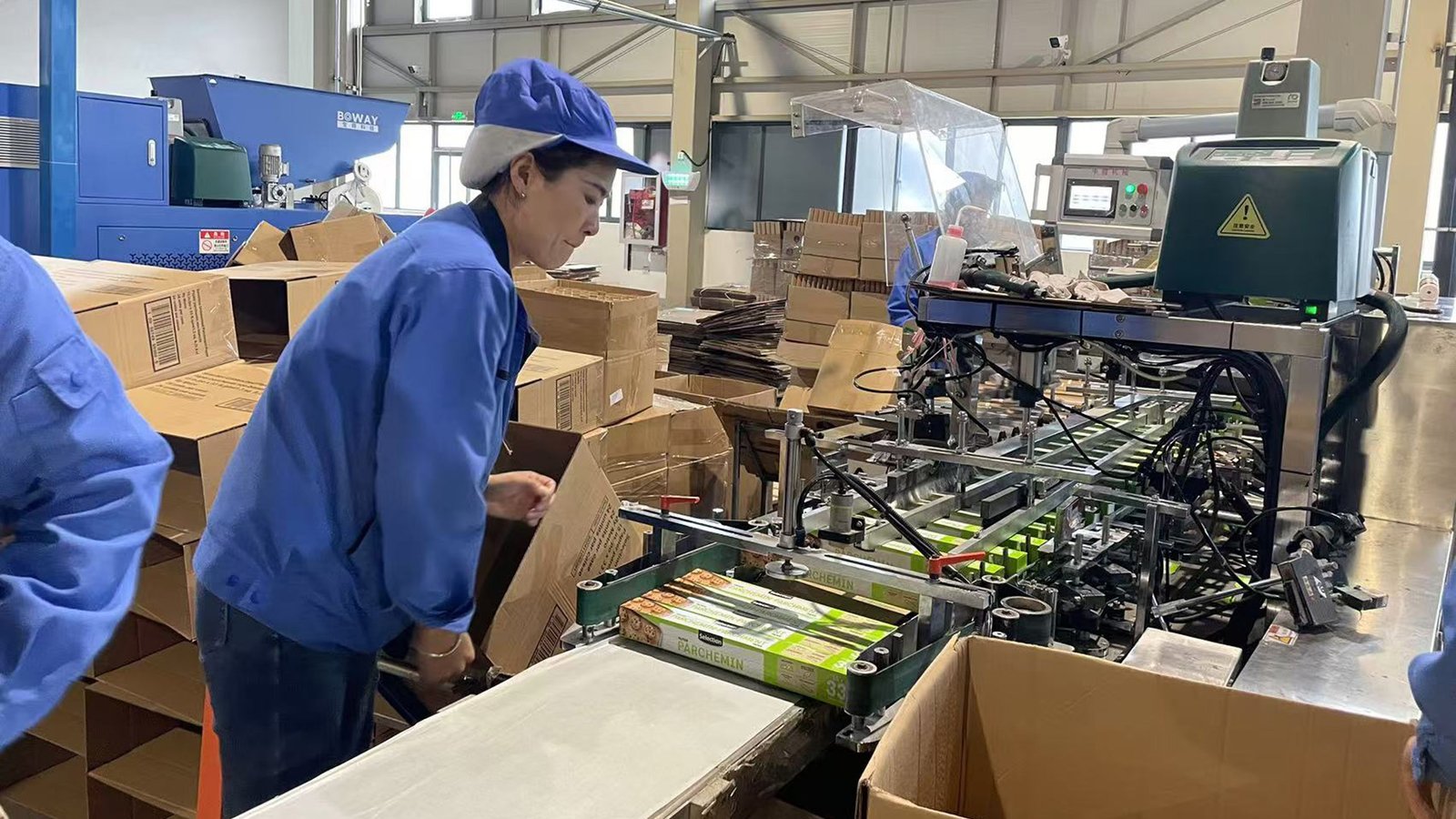 Foreign customers visit
