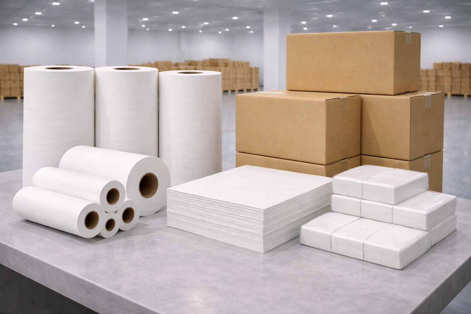 Request a Baking Paper Supplier Quote Baking paper rolls, cut sheets and export cartons prepared for quotation and shipment