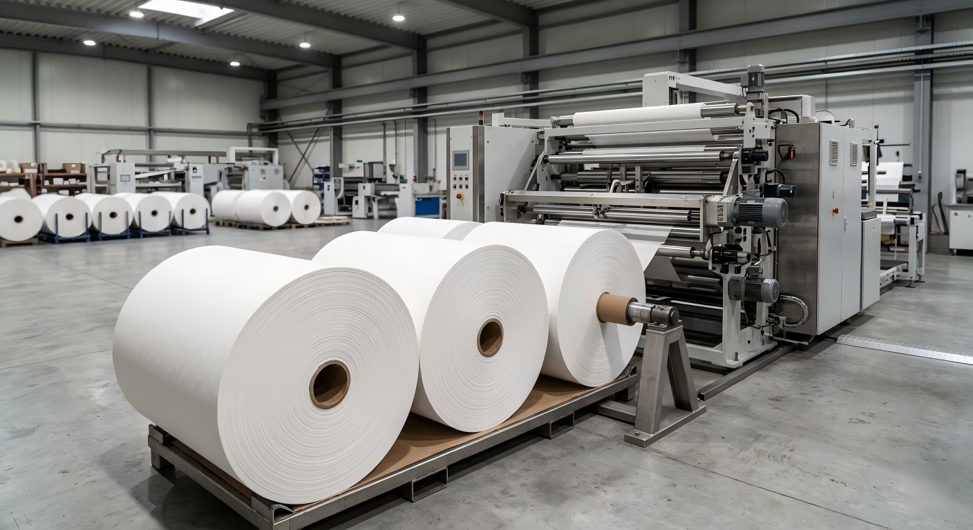 Baking Paper Jumbo Rolls for Converters Baking paper jumbo rolls for converting lines with stable winding and export packing