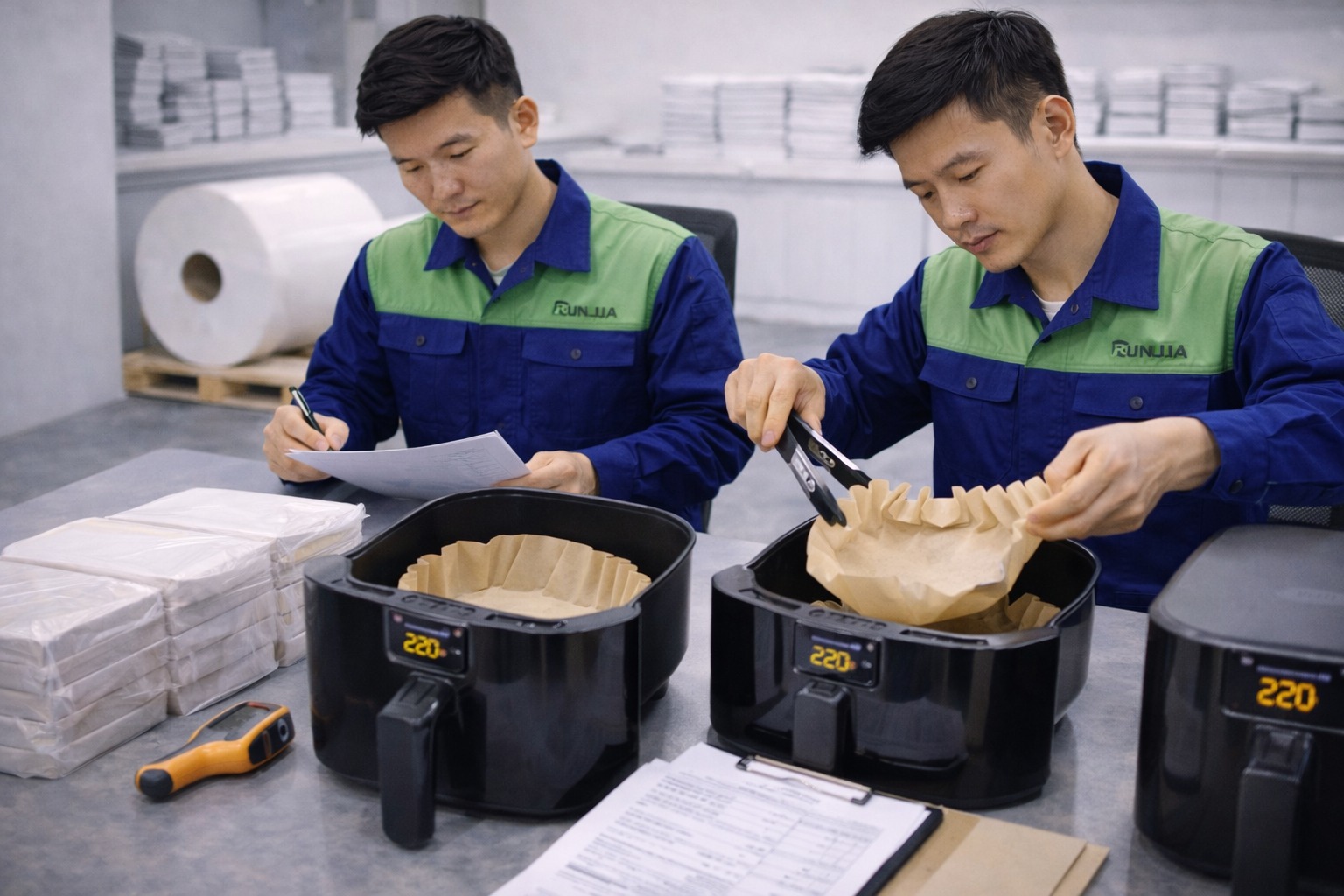 air fryer liner curling 220c sourcing diagnosis amazon seller 2026 factory test