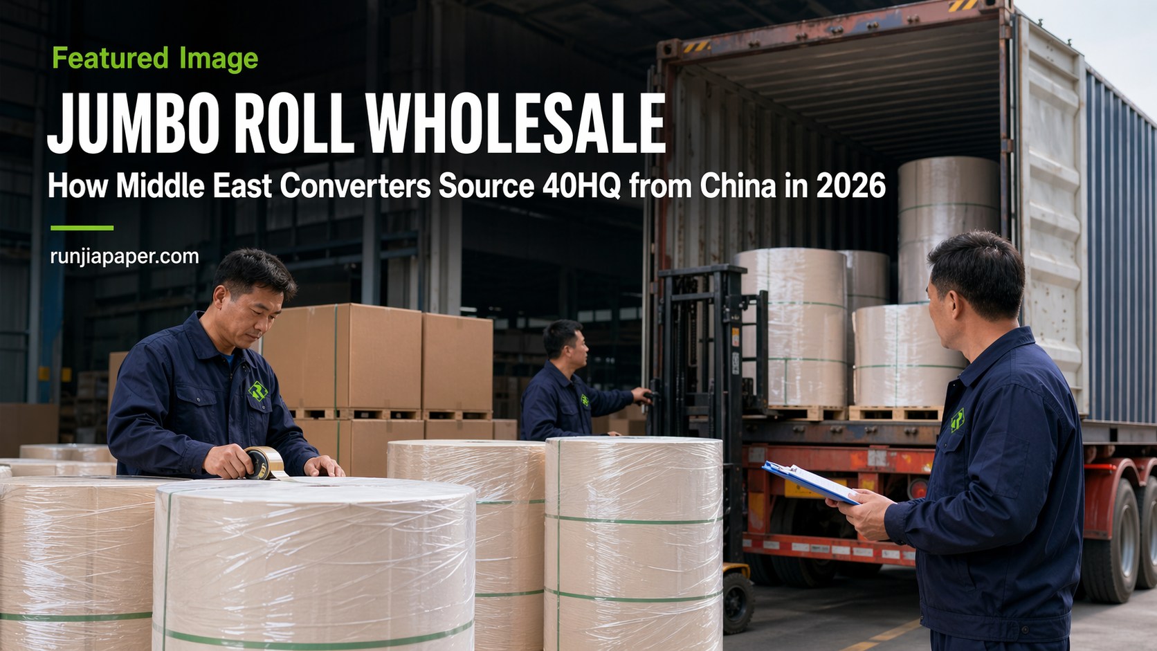 baking paper jumbo roll wholesale how Middle East converters source 40HQ from China 2026