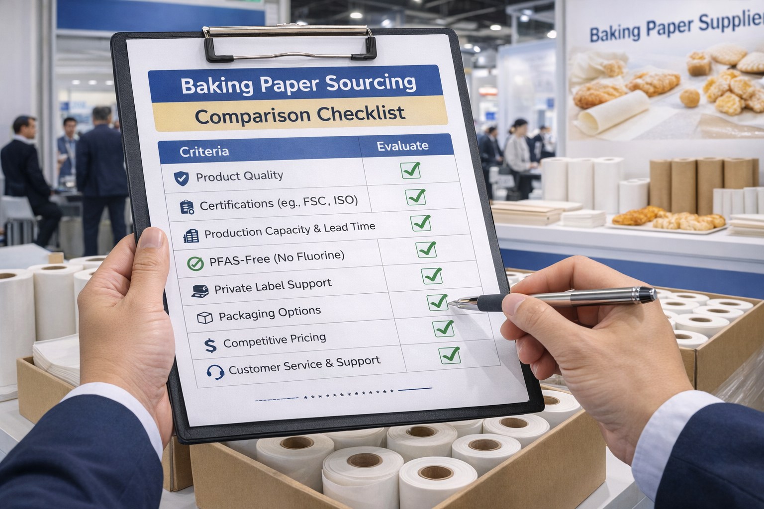 Interpack 2026 baking paper coating comparison silicone quilon wax