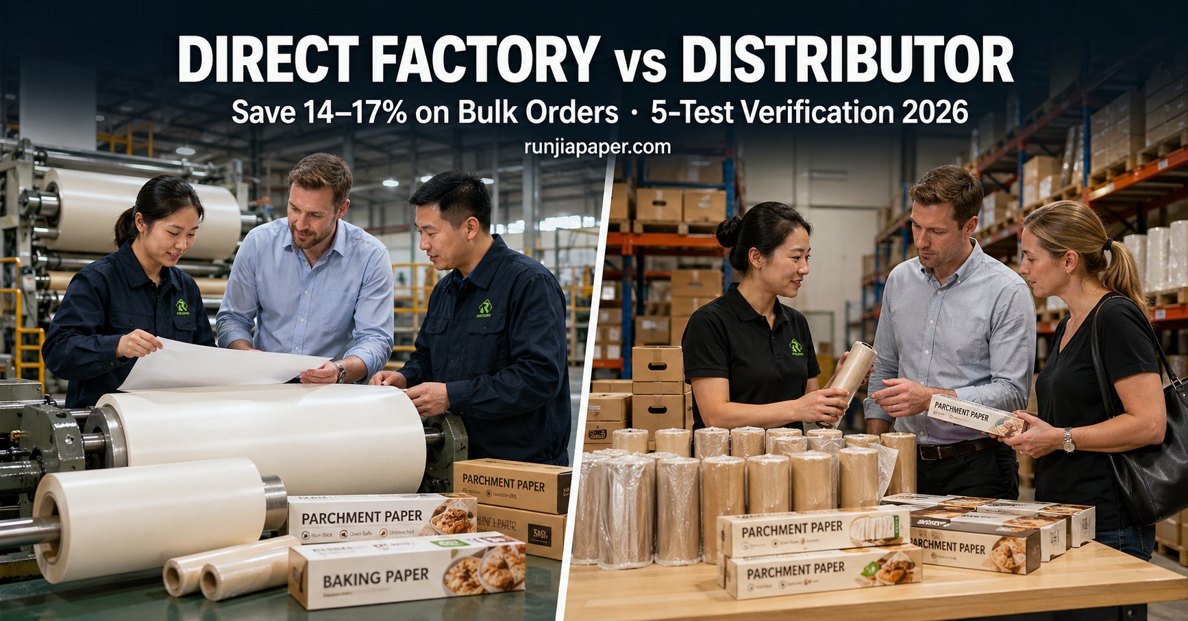 Direct factory vs distributor wholesale comparison Runjia 5-test verification save 14-17% bulk orders 2026