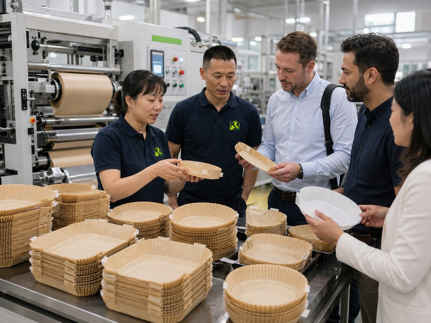 Direct factory distributor wholesale air fryer paper liner finished product showcase to international buyers