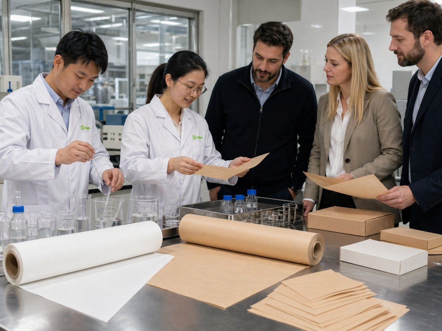 Direct factory distributor wholesale QC lab testing base paper quality with buyer team Runjia