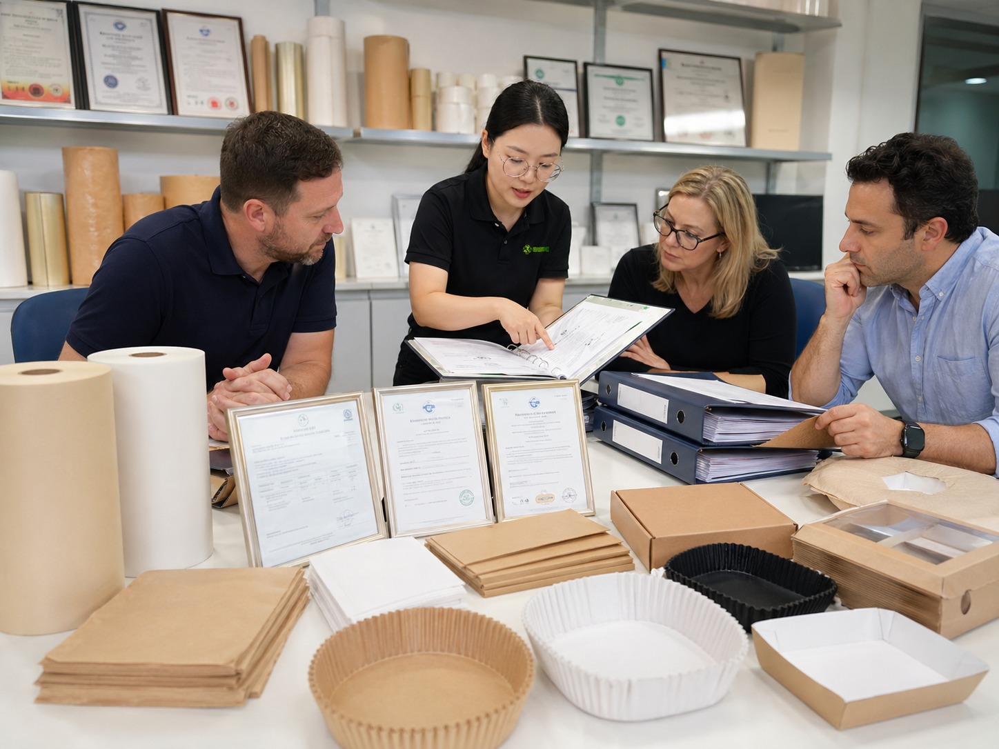 Parchment paper food safety and compliance document support for bulk buyers