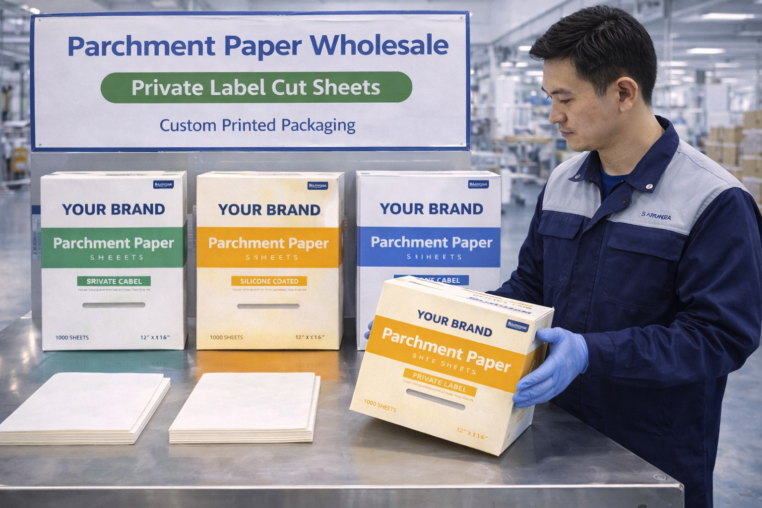 parchment paper wholesale China jumbo roll warehouse ready for shipping