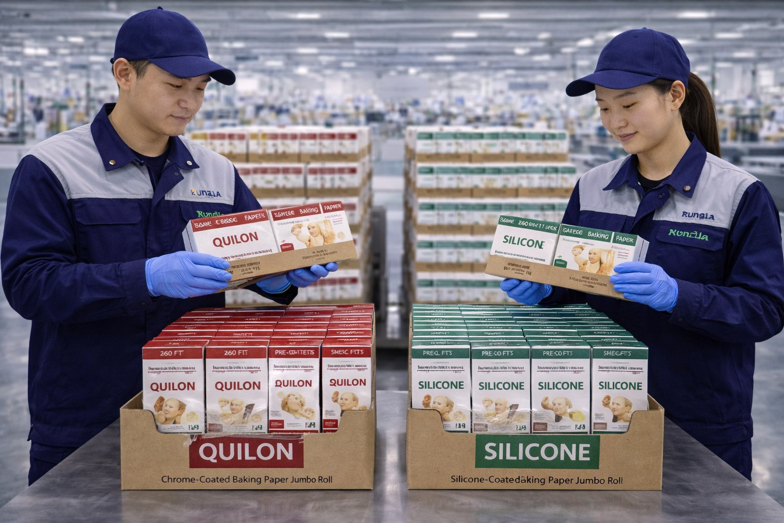 quilon vs silicone coated baking paper wholesale retail pack brcgs certificate 2026