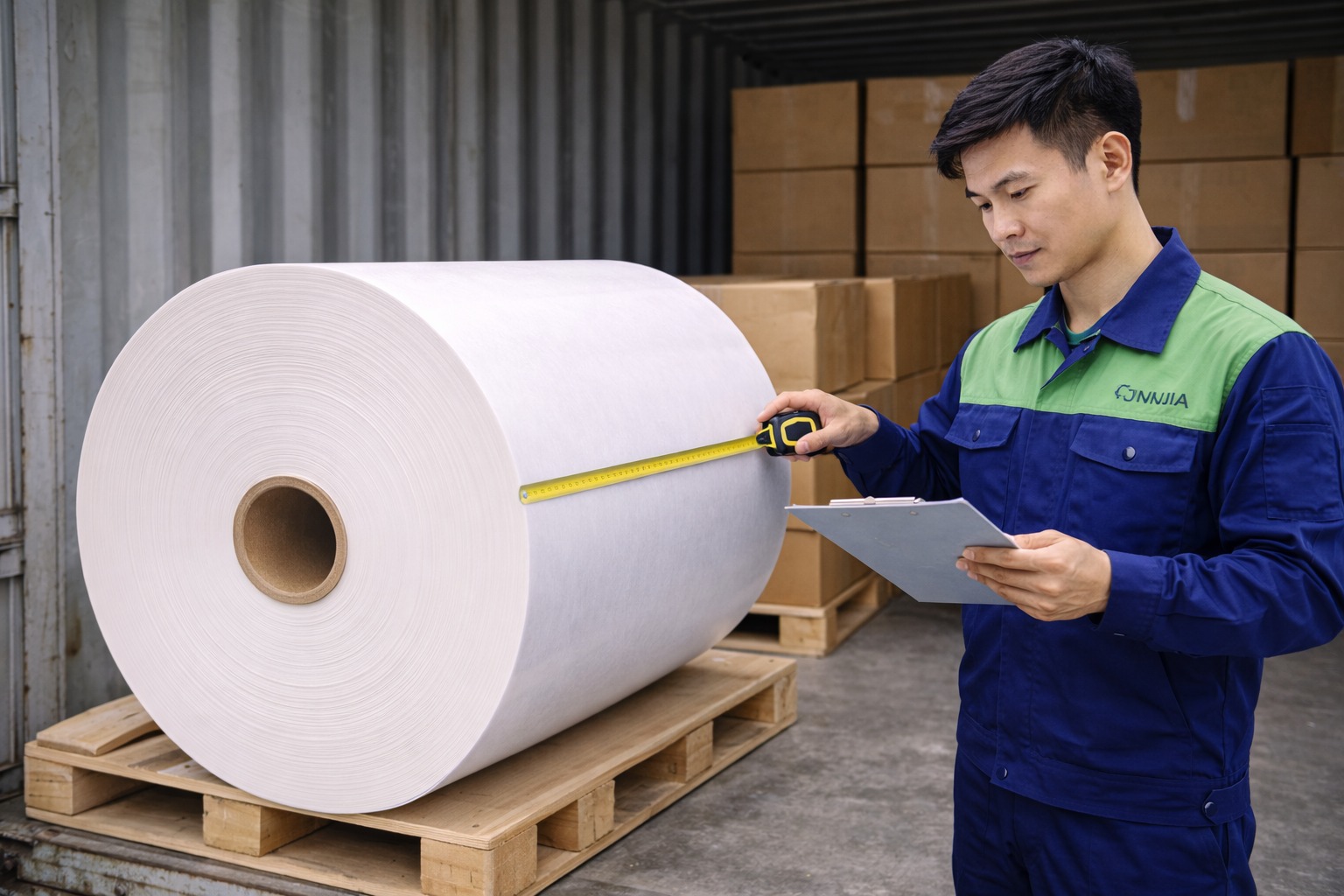 Silicone-free parchment paper manufacturer jumbo roll pre-shipment inspection Qingdao 2026