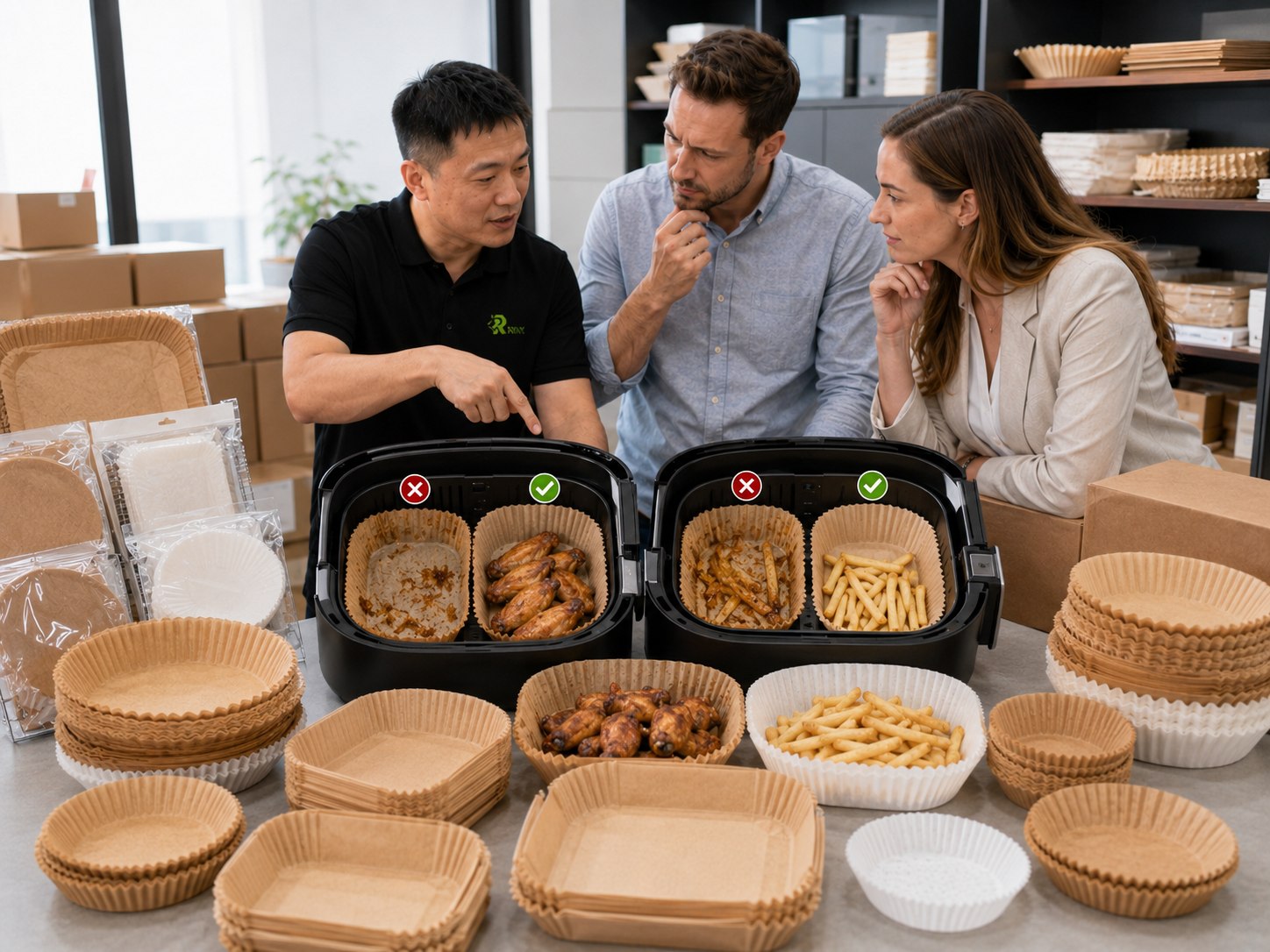 Air fryer paper manufacturer solving cooking complaints and product problems