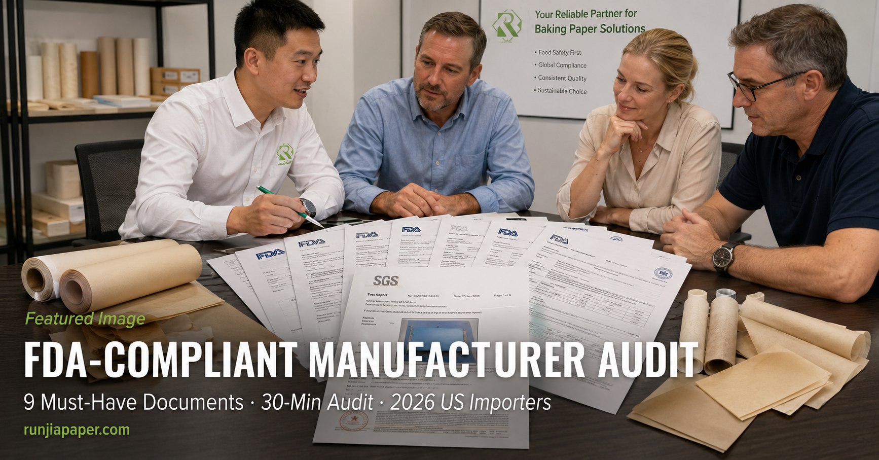 FDA-compliant manufacturer audit 9 must-have documents 30-min audit 2026 US importers Runjia