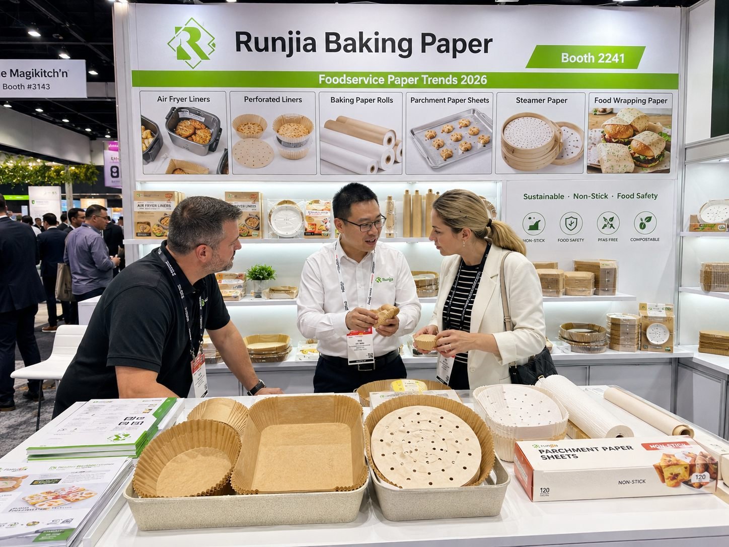 Foodservice paper trends 2026 display at NRA Show Booth 2241
