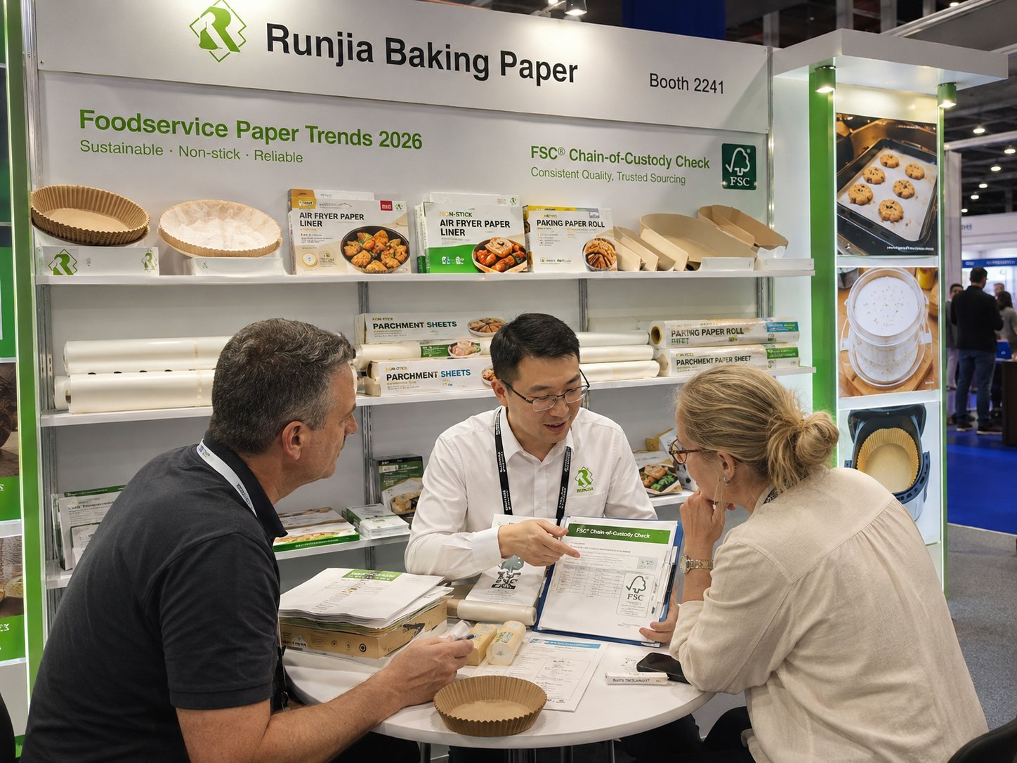 Foodservice paper trends 2026 FSC chain-of-custody check at Booth 2241