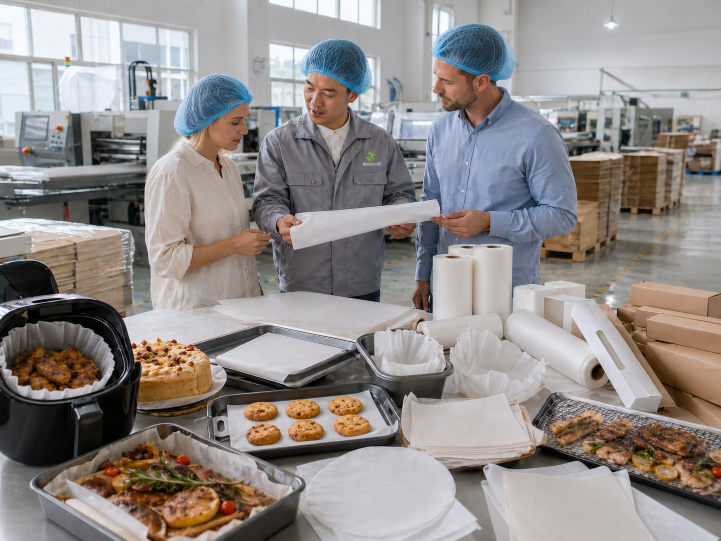 Parchment Paper Manufacturer applications for baking air fryer roasting BBQ and food production