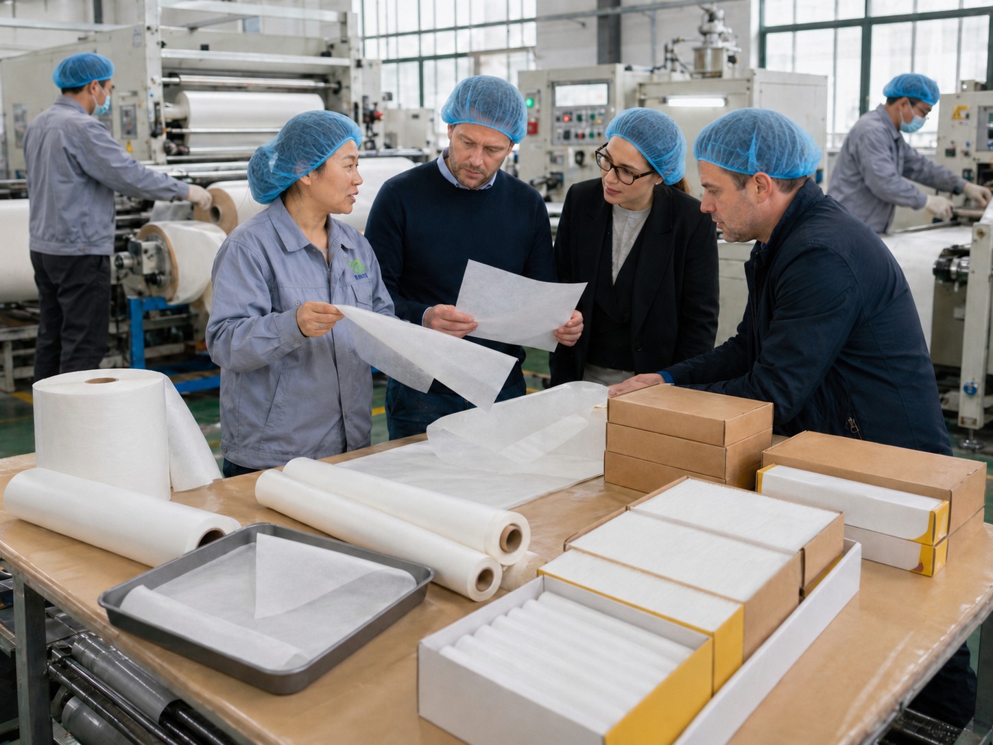 Parchment paper manufacturer food safe baking paper bulk supply and OEM packing