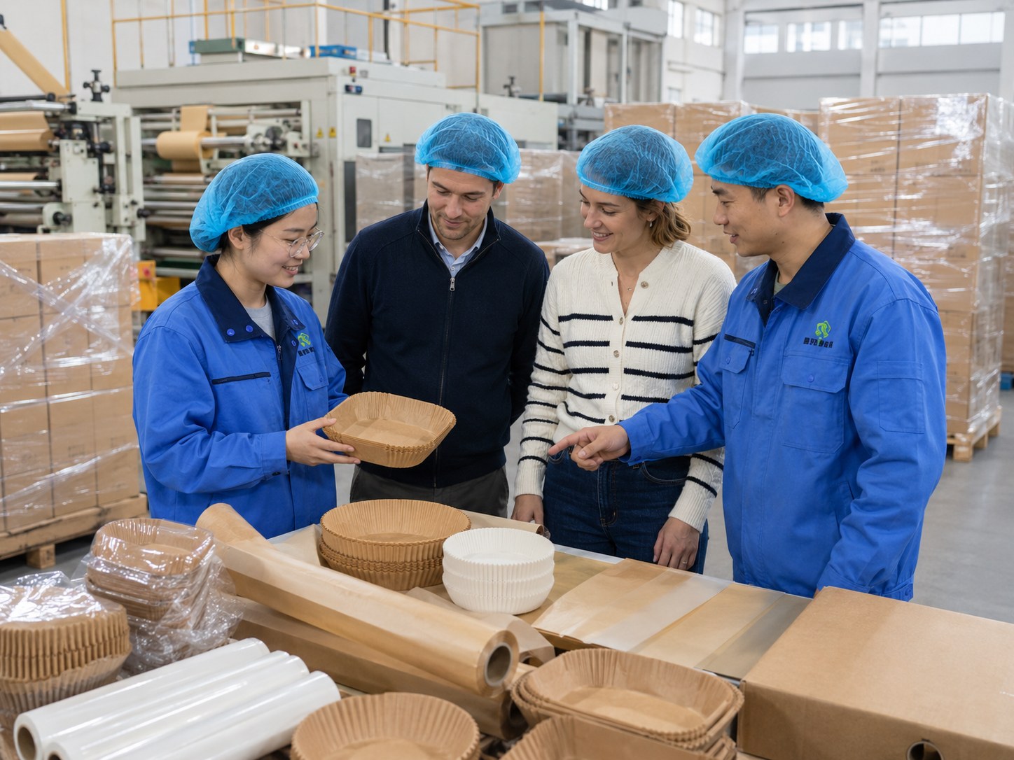 PFAS-Free air fryer paper liner manufacturer Runjia silicone coated EU PPWR compliant export carton 2026