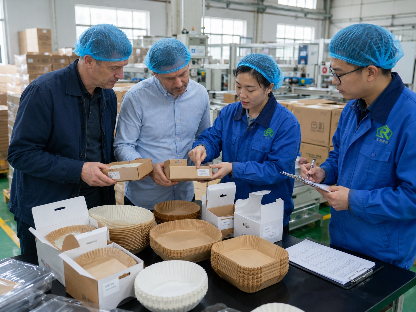 PFAS-Free air fryer paper liner supplier batch code traceability inner box QC Shandong