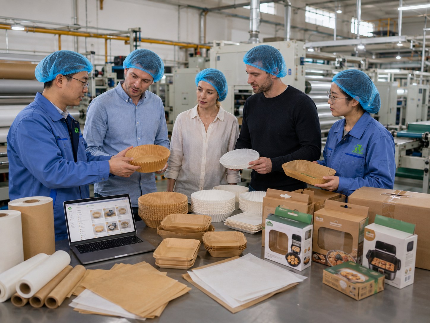 PFAS-Free air fryer paper liner supplier silicone coated factory inspection China 2026