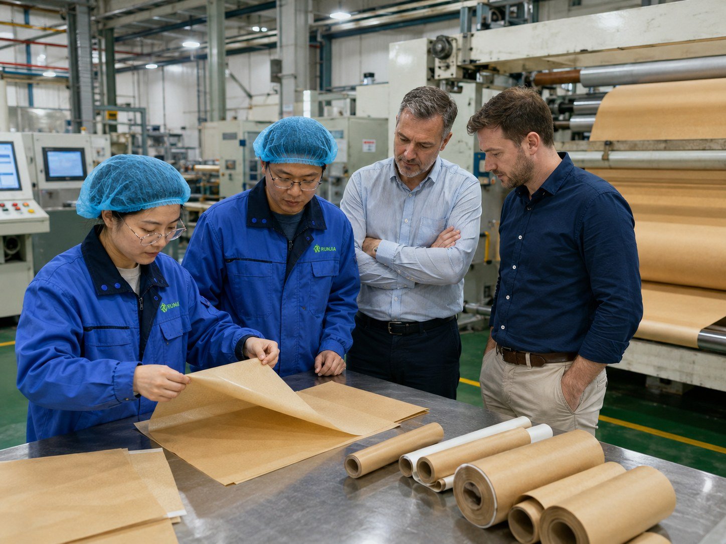 Bulk PFAS-free greaseproof paper tested in parallel with the coating run to protect lead time