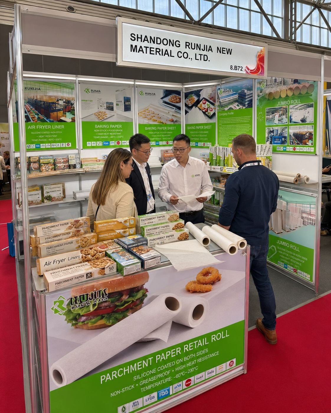 Private label baking paper supplier display at PLMA 2026 Booth 8.B72