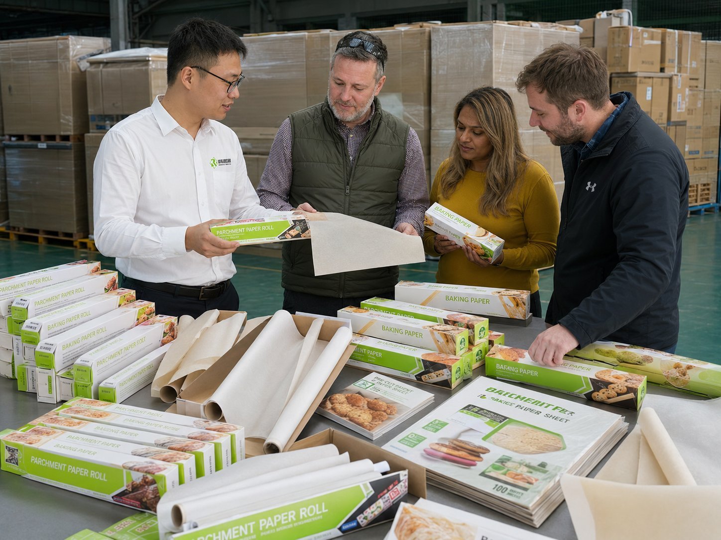 Private label baking paper supplier printed retail packs ready for export