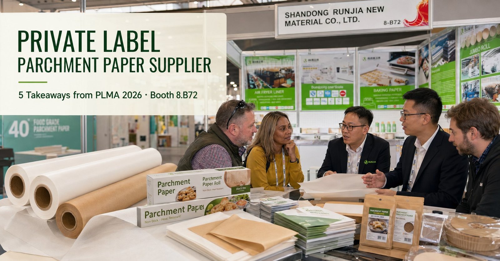 Private label parchment paper supplier at PLMA 2026 Booth 8.B72