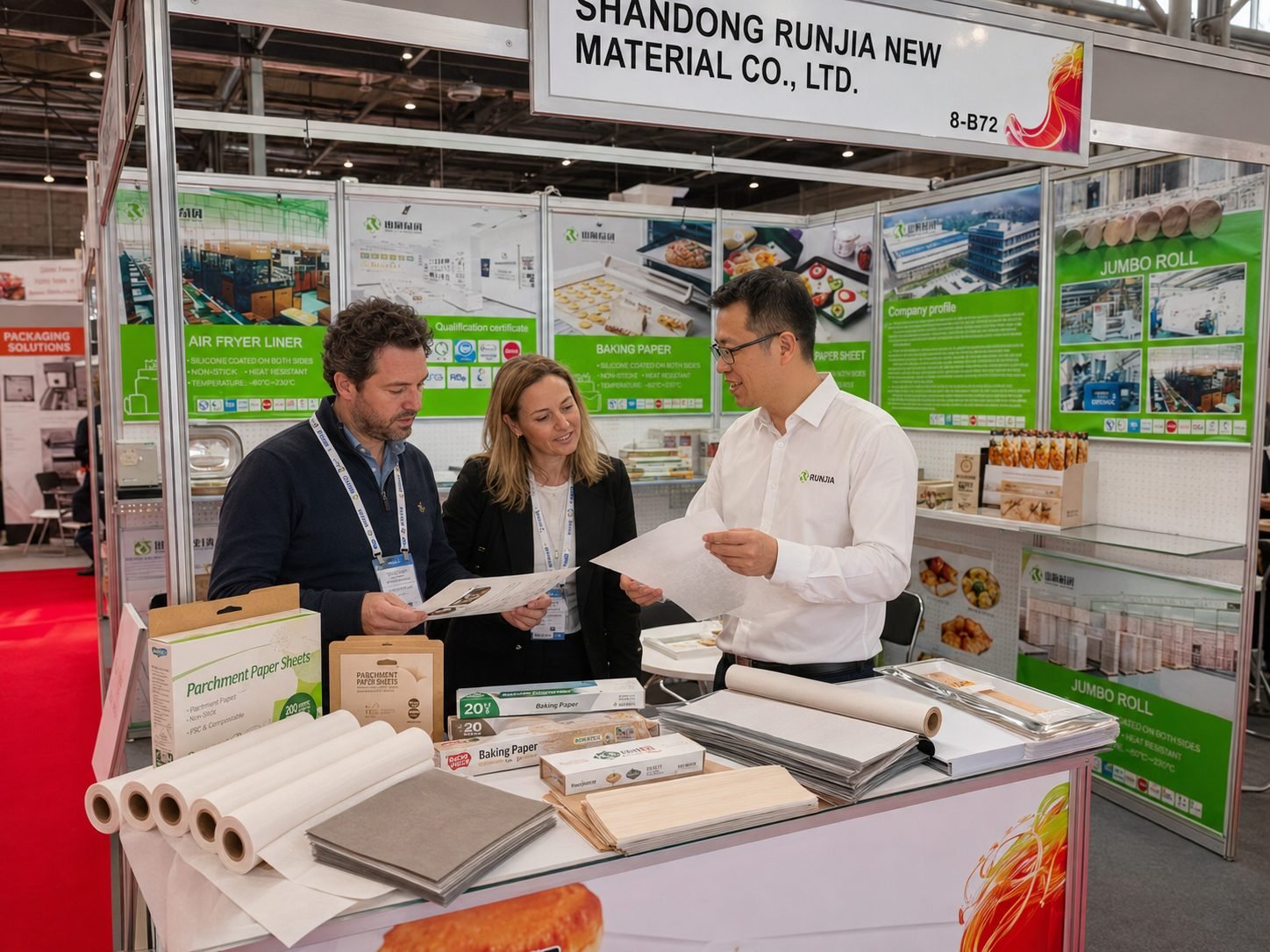 Private label parchment paper supplier samples at PLMA 2026 Booth 8.B72