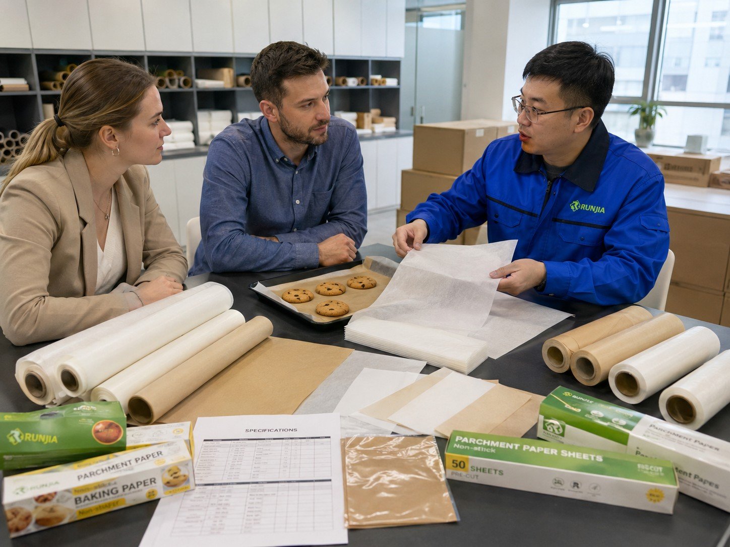baking paper supplier solving non-stick coating packaging and bulk order problems