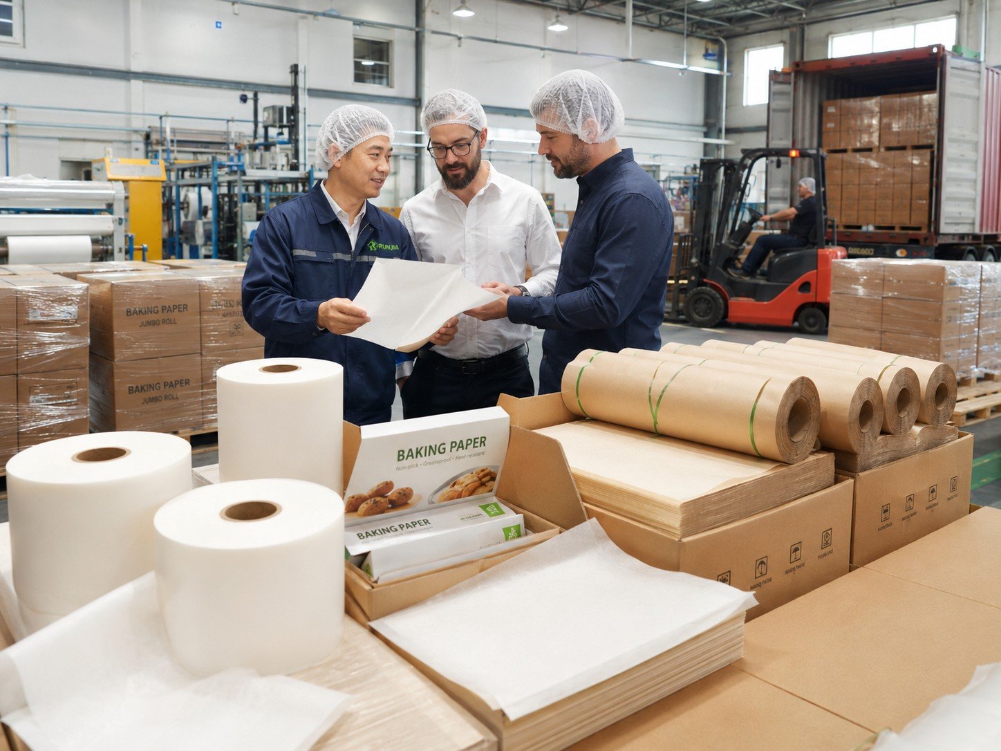 baking paper supplier supply capacity for baking paper rolls sheets and bulk export orders