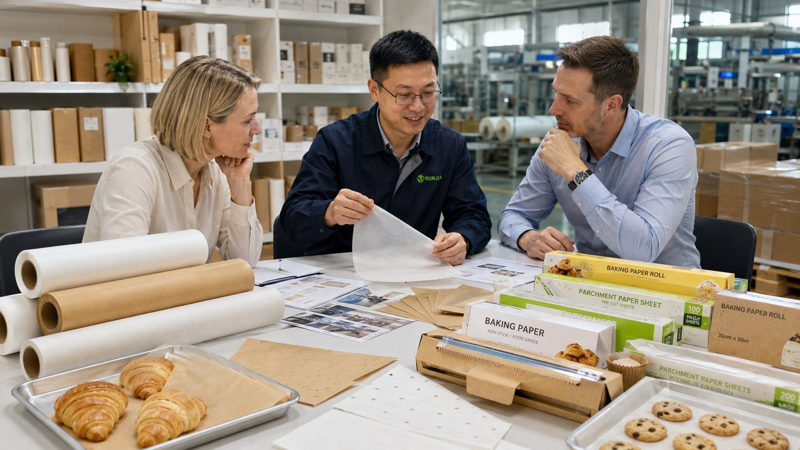 baking paper supplier for importers distributors private label buyers food grade baking paper rolls sheets and OEM packaging