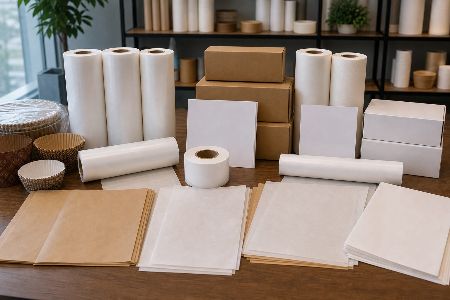 cheap baking paper from China supplier sample comparison