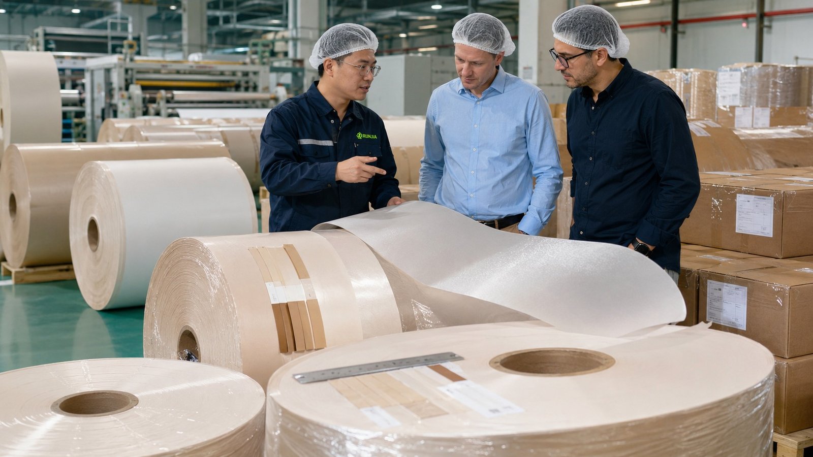 jumbo parchment paper manufacturer for converters private label buyers custom width GSM silicone coating and bulk export