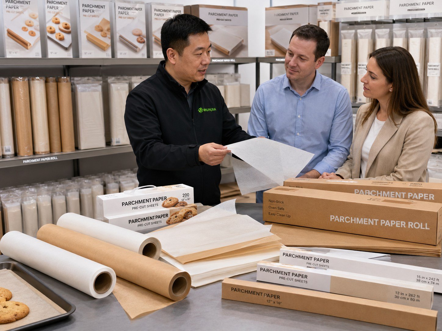 parchment paper supplier retail baking paper rolls and boxed sheets