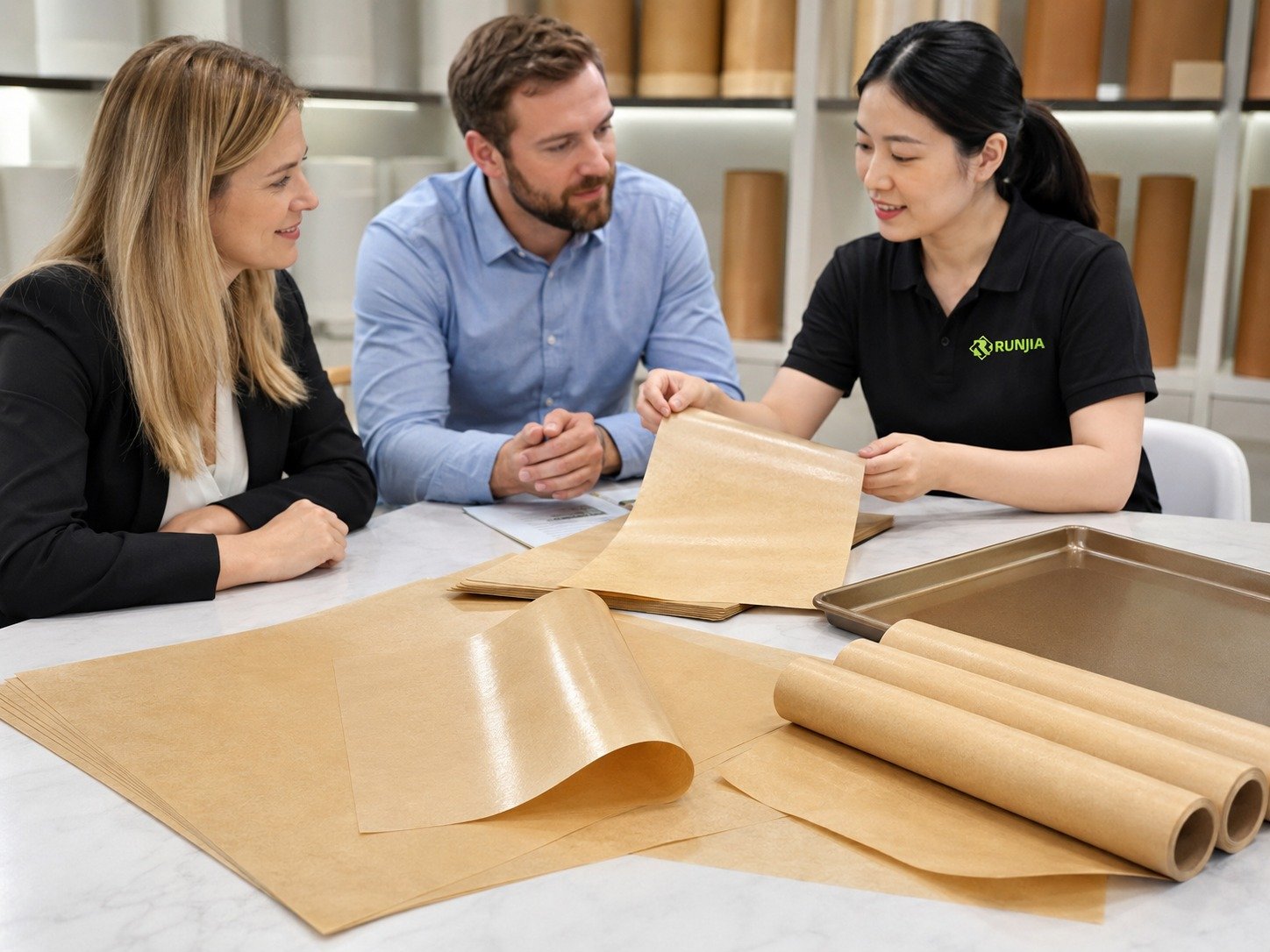 parchment paper supplier stable silicone coating non-stick greaseproof performance