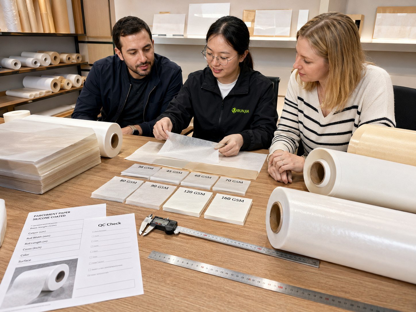 parchment paper supplier uniform grammage GSM quality control