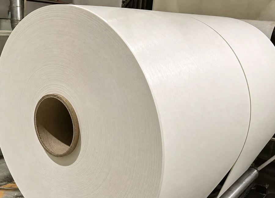 parchment paper jumbo roll factory in China paper surface and reel detail