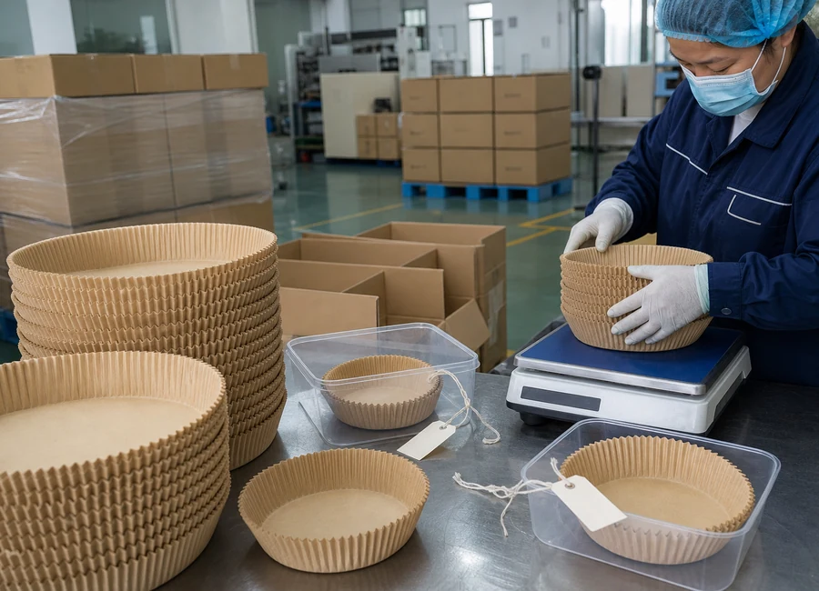 Air fryer liner packing and application context