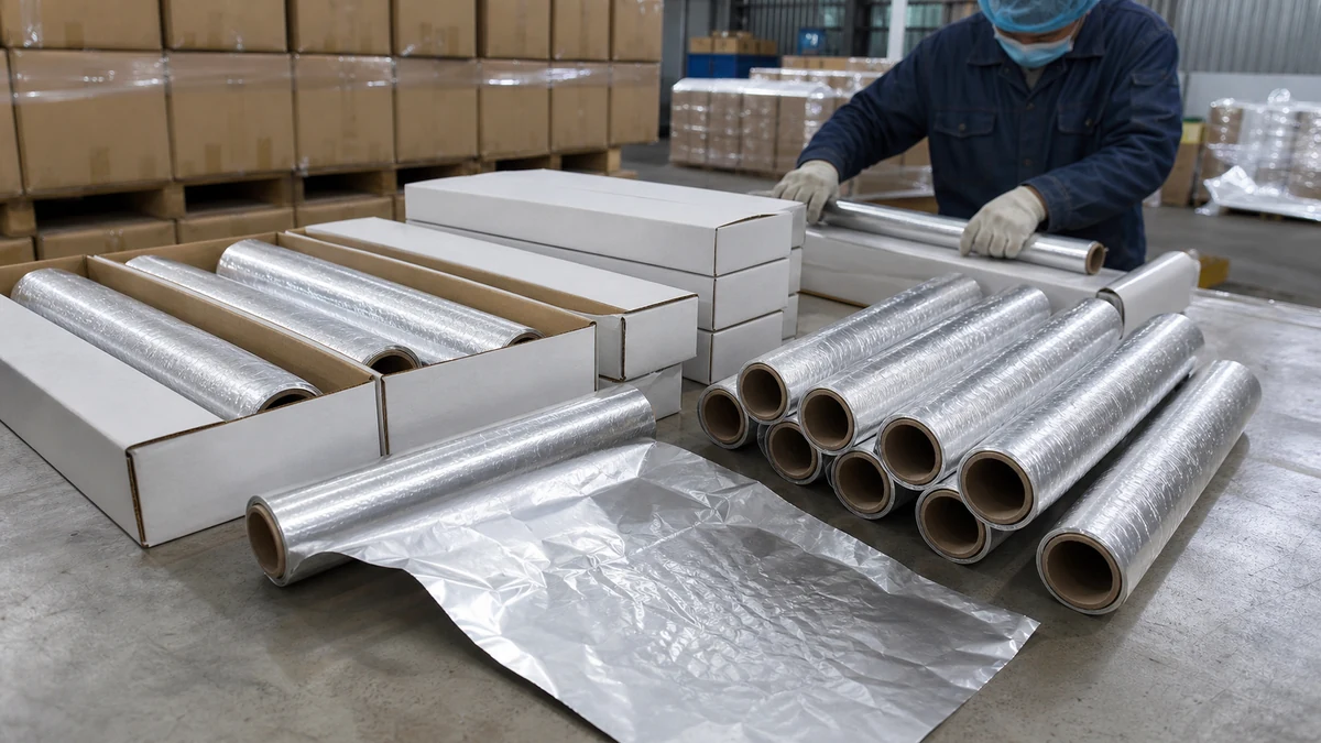 household aluminum foil rolls from China