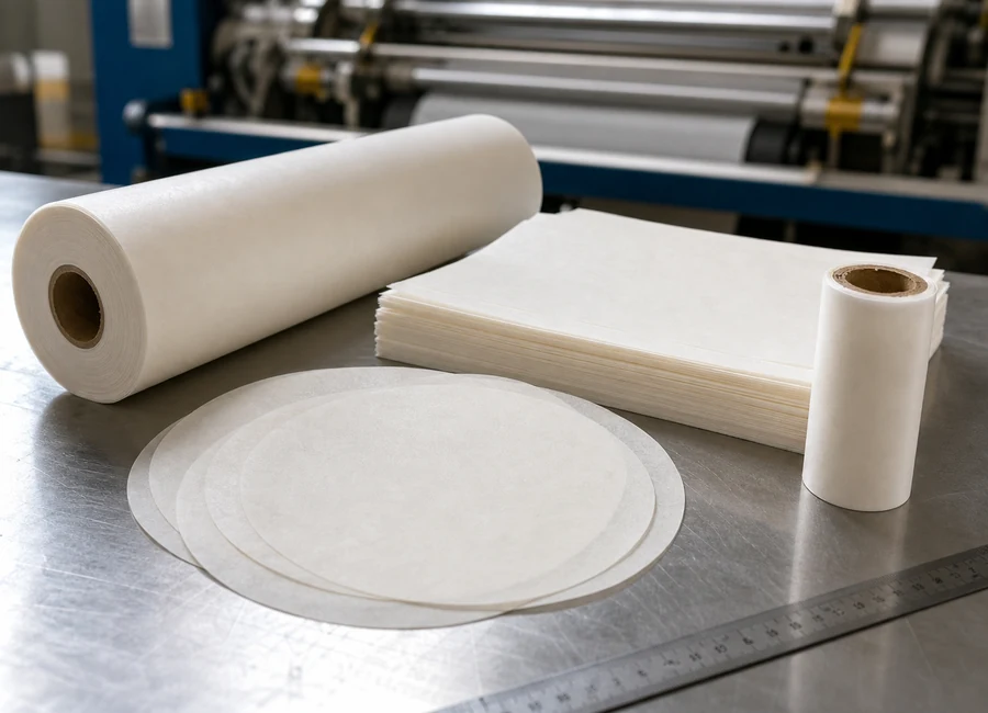 Parchment paper rolls sheets and jumbo roll samples