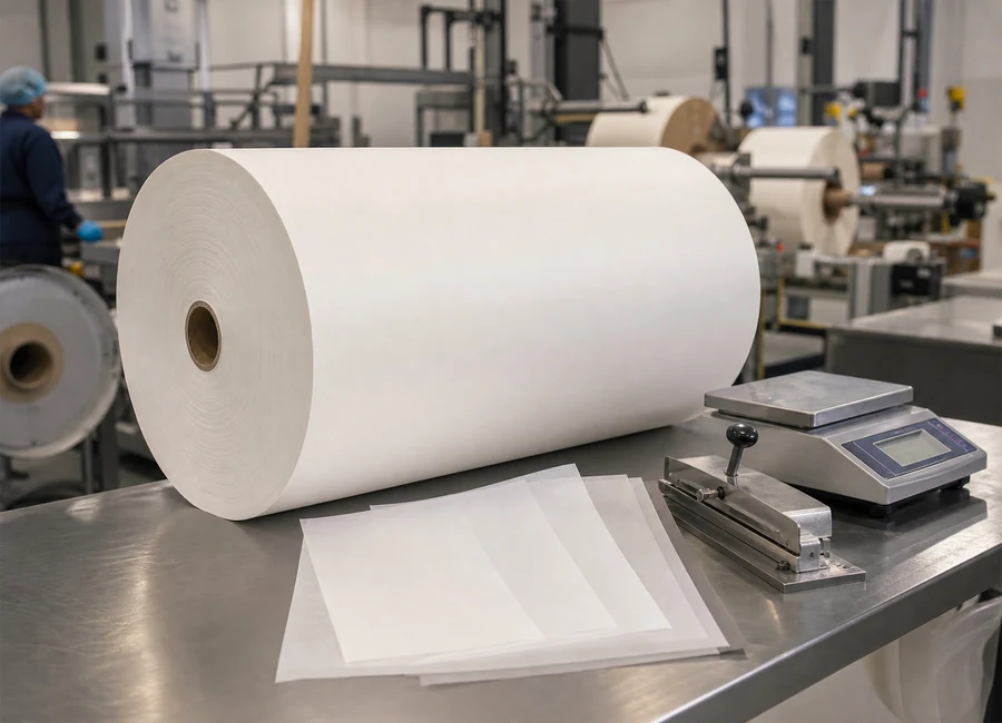 Food-contact paper converting packing and application context