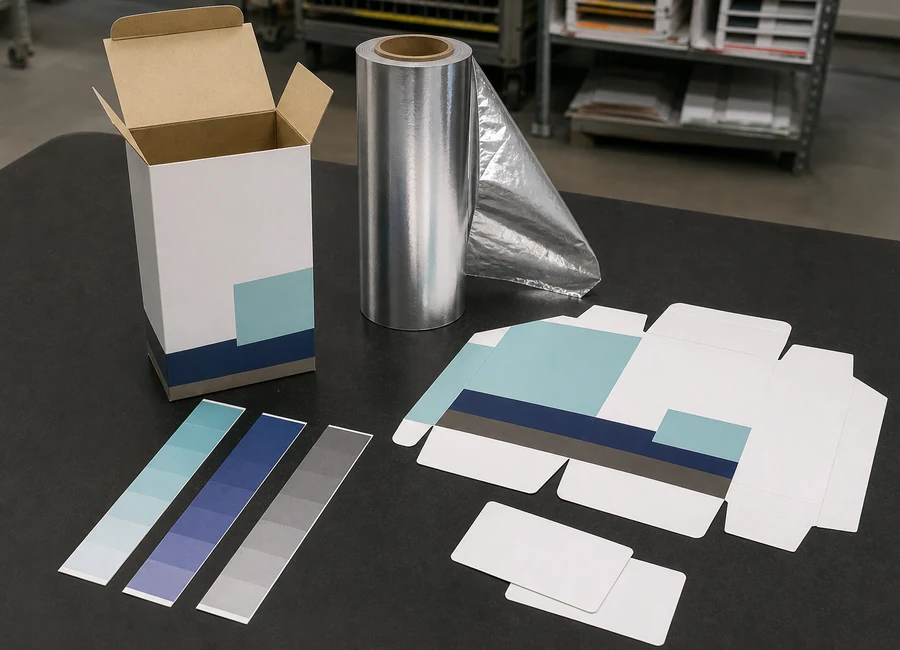 Aluminum foil roll same-spec sample comparison