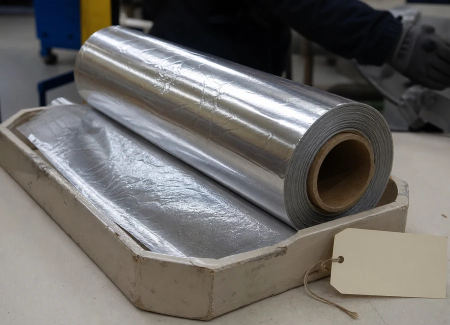reliable aluminum foil supplier in China surface and roll detail