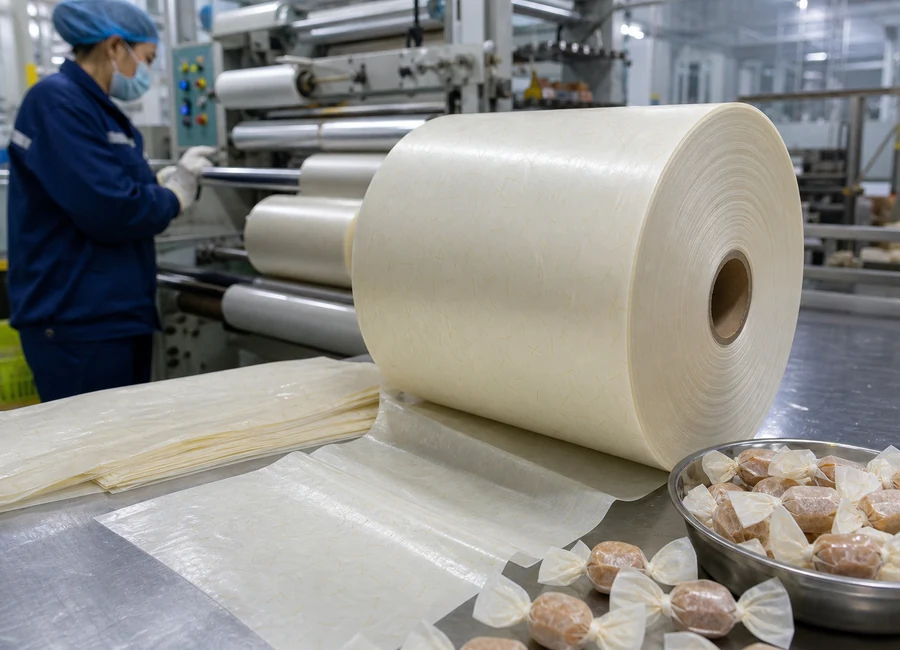 Food-contact paper converting packing and application context