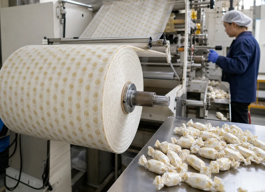 Food-contact paper converting packing and application context