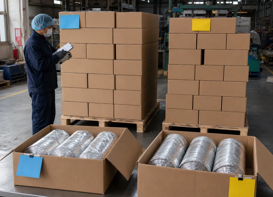 Aluminum foil roll converting packing and application context