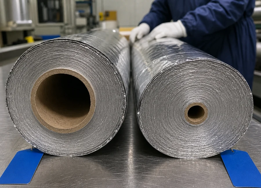 China aluminum foil roll suppliers surface and roll detail